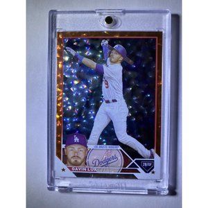 2023 Topps Gavin Lux Orange Foil Parallel /299 #247 Los Angeles Dodgers
